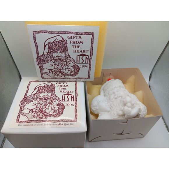 MARK KLAUS GIFTS FROM THE HEART 1996 CHRISTMAS ORNAMENT 3D DIORAMA, LTD ED SANTA - Picture 1 of 8